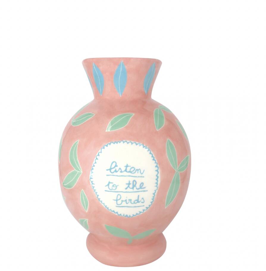 Vase à fleurs "Listen to the Birds"