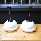 Set of 2 Czech pendant lamps, 60s
