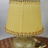 Signed pyrite stoneware lamp