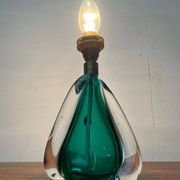 Mid-century Italian Murano glass table lamp from the 1950s.