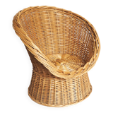 Fauteuil corbeille enfant rotin