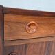 Vintage danish mid century rosewood sliding door cabinet 1960s