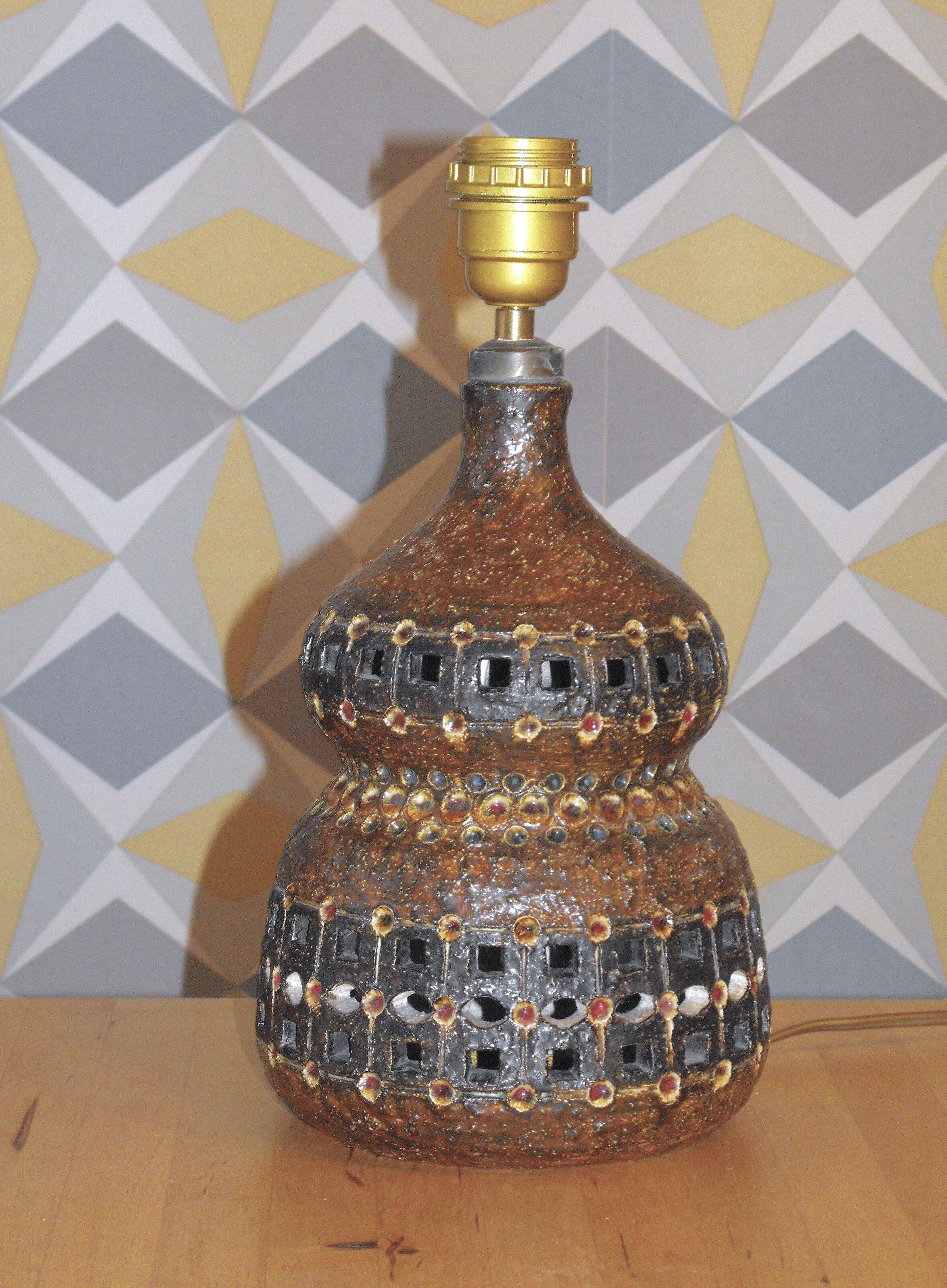 Ceramic lamp by Raphael Giarrusso 1926 - 1986