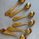Vintage golden teaspoons