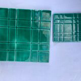 Art deco green underside and 2 bottle bottoms