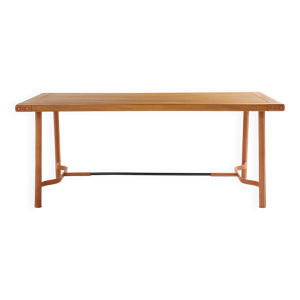 Jacques Adnet table à - rouge