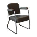 Industrial roneo armchair gray 50s/60s