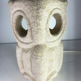 Albert Tormos Lamp in Stone Sculpture Owl or Owl France 1960/70