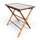 Table d’appoint pliante en faux bambou, époque 1900