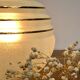 Tulip in blue shortbread glass sconce