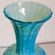 Duo de vases soliflores en verre soufflé vintages