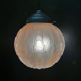 Art Deco glass suspension