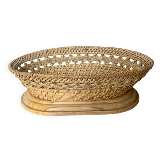 Frédéric Rouet wicker and wood basket.