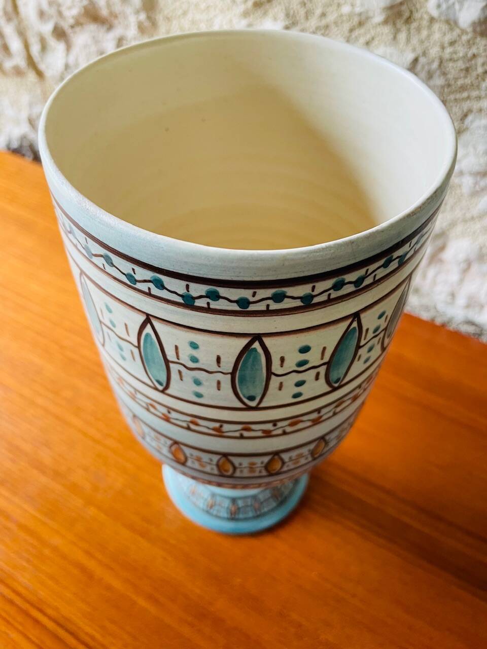 Mid-century ceramic vase by Louis Bacculini, Vallauris, 1950s/60s