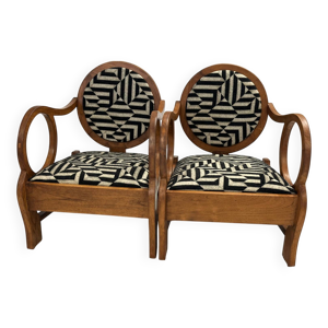 paire de fauteuils art