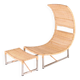 Paire de fauteuils métal et rotin