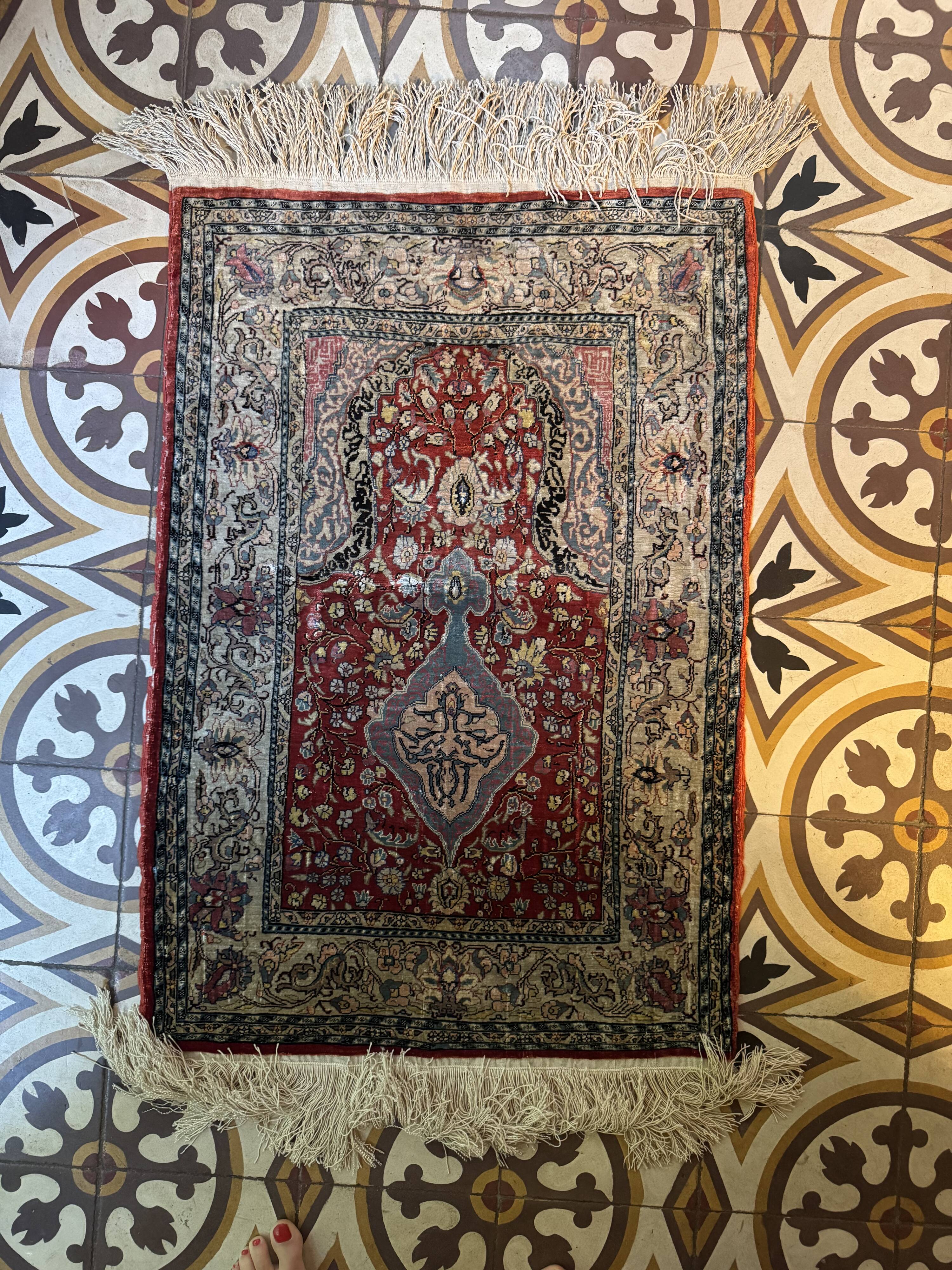 Tapis Hereke en soie