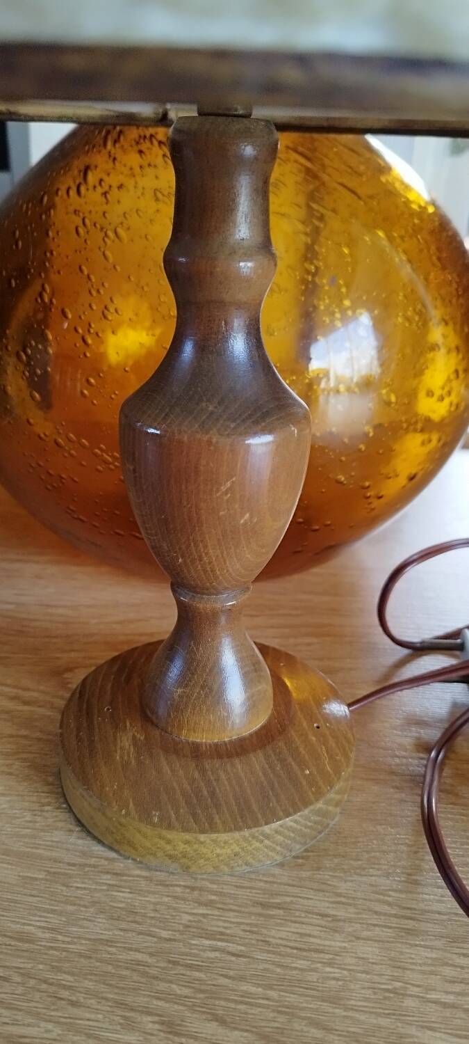 Lampe à poser abat-jour laine