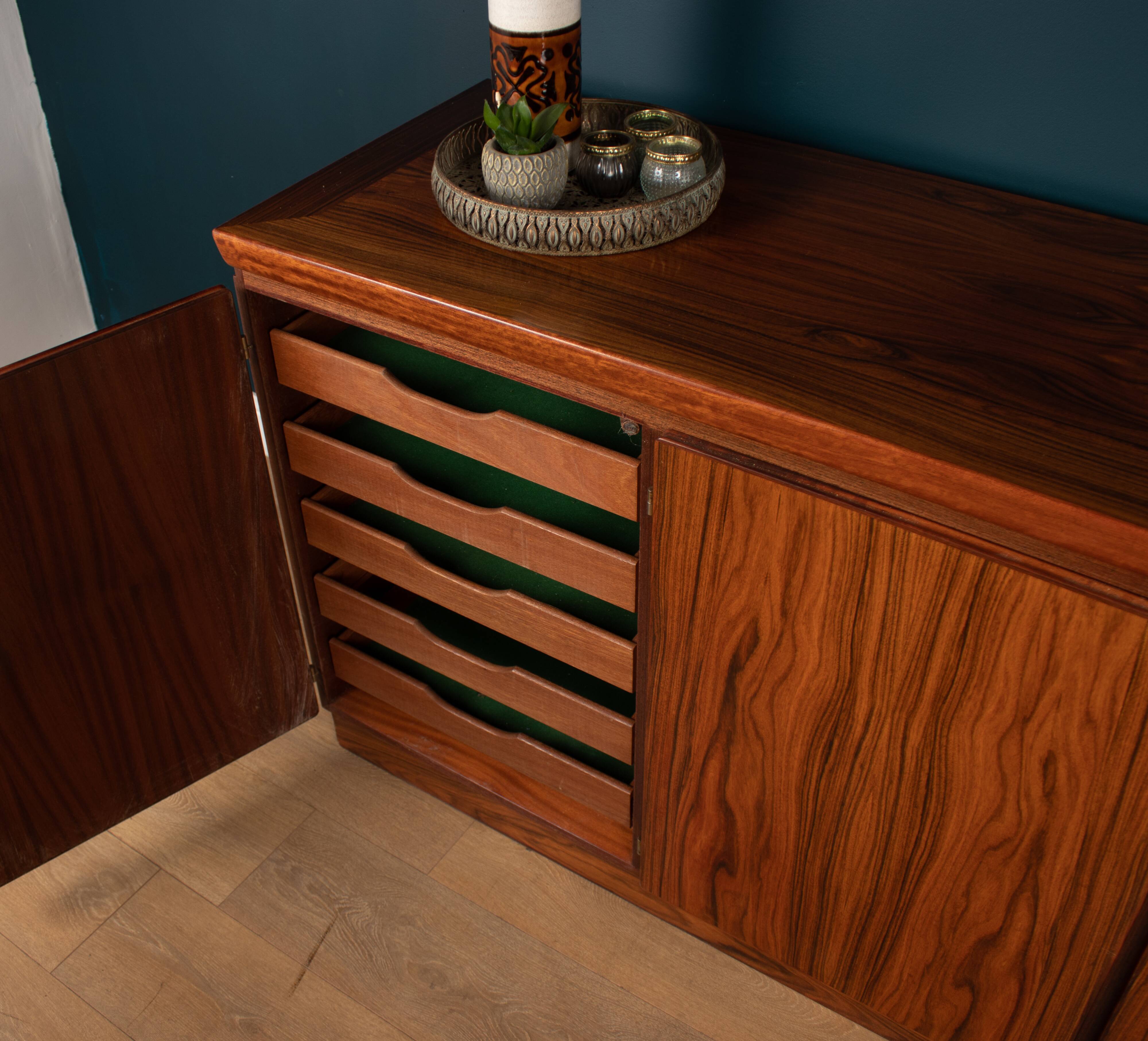 Retro 1970s Danish Rosewood Sideboard By Skovby Møbelfabrik Denmark
