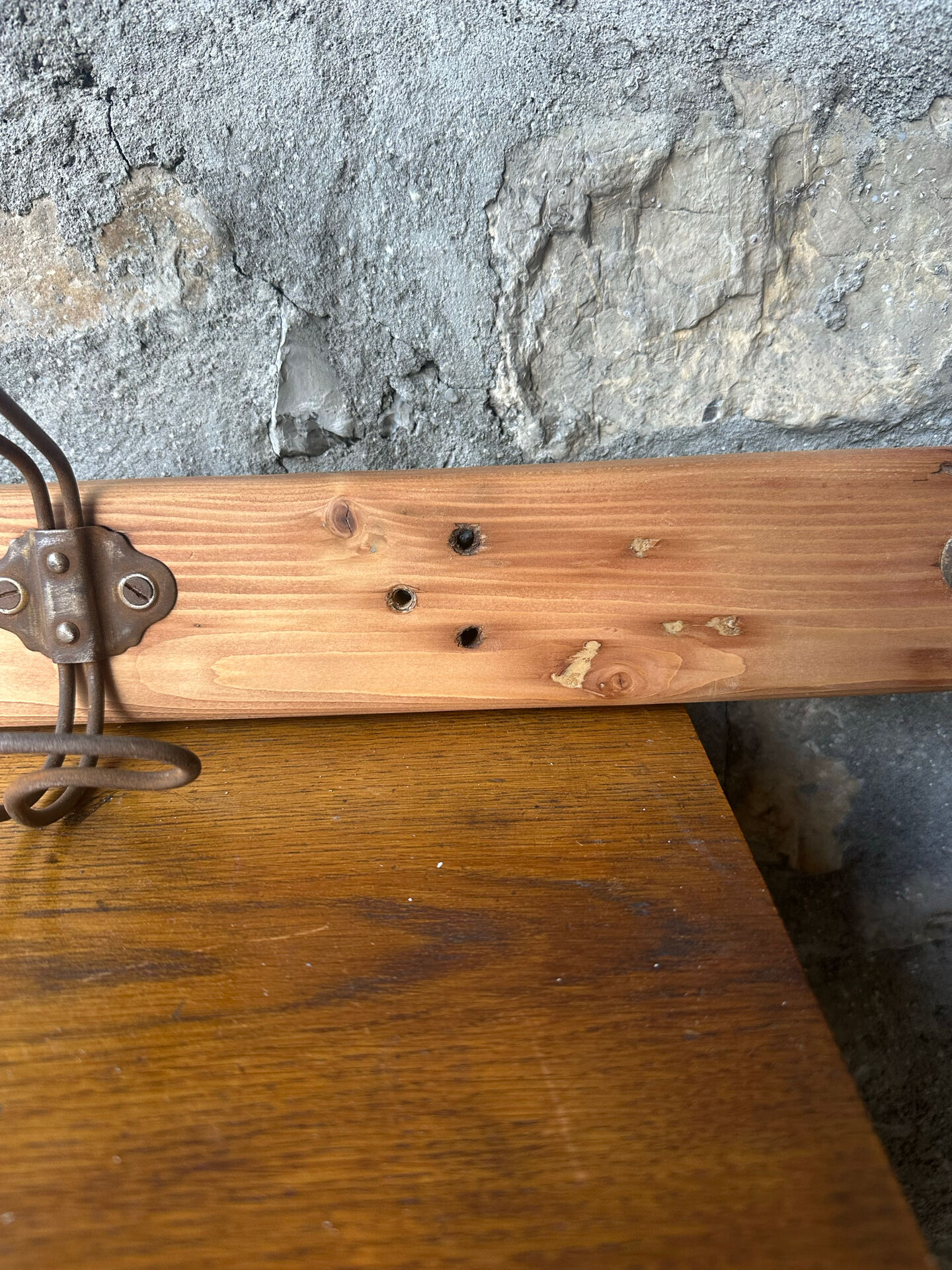 Vintage coat rack hooks