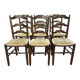 Série de chaises paillées salle à manger