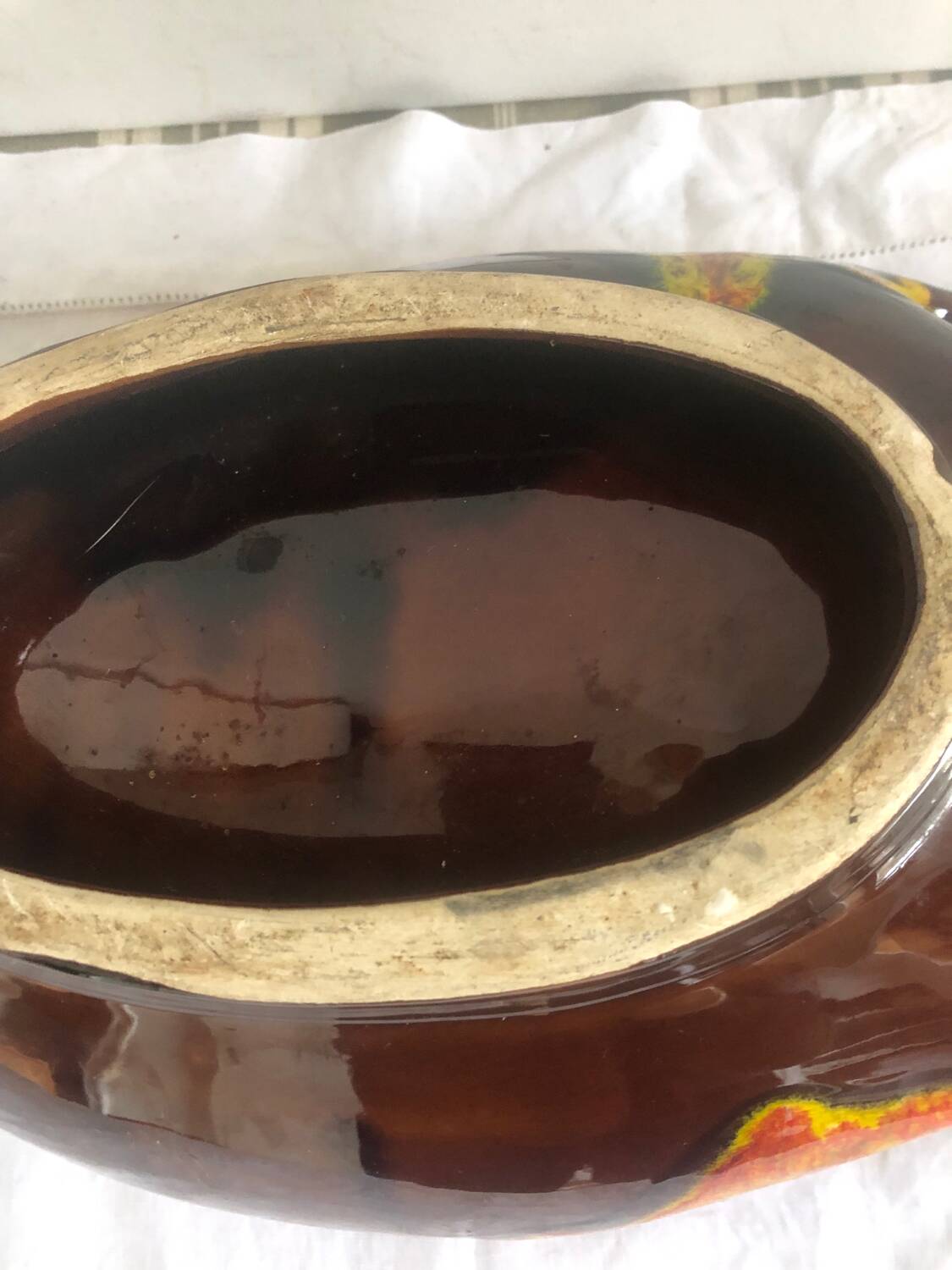 Large ceramic bowl from Vallauris