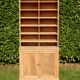 Superb antique workshop cabinet with compartments and cupboard in solid oak