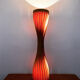 Swedish mid-century modern wooden floor lamp by Hans Agne Jakobsson
