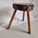 Stool Sofa tip brutalist brutalist log vintage wood