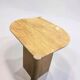 Vintage Italian coffee table in travertine.