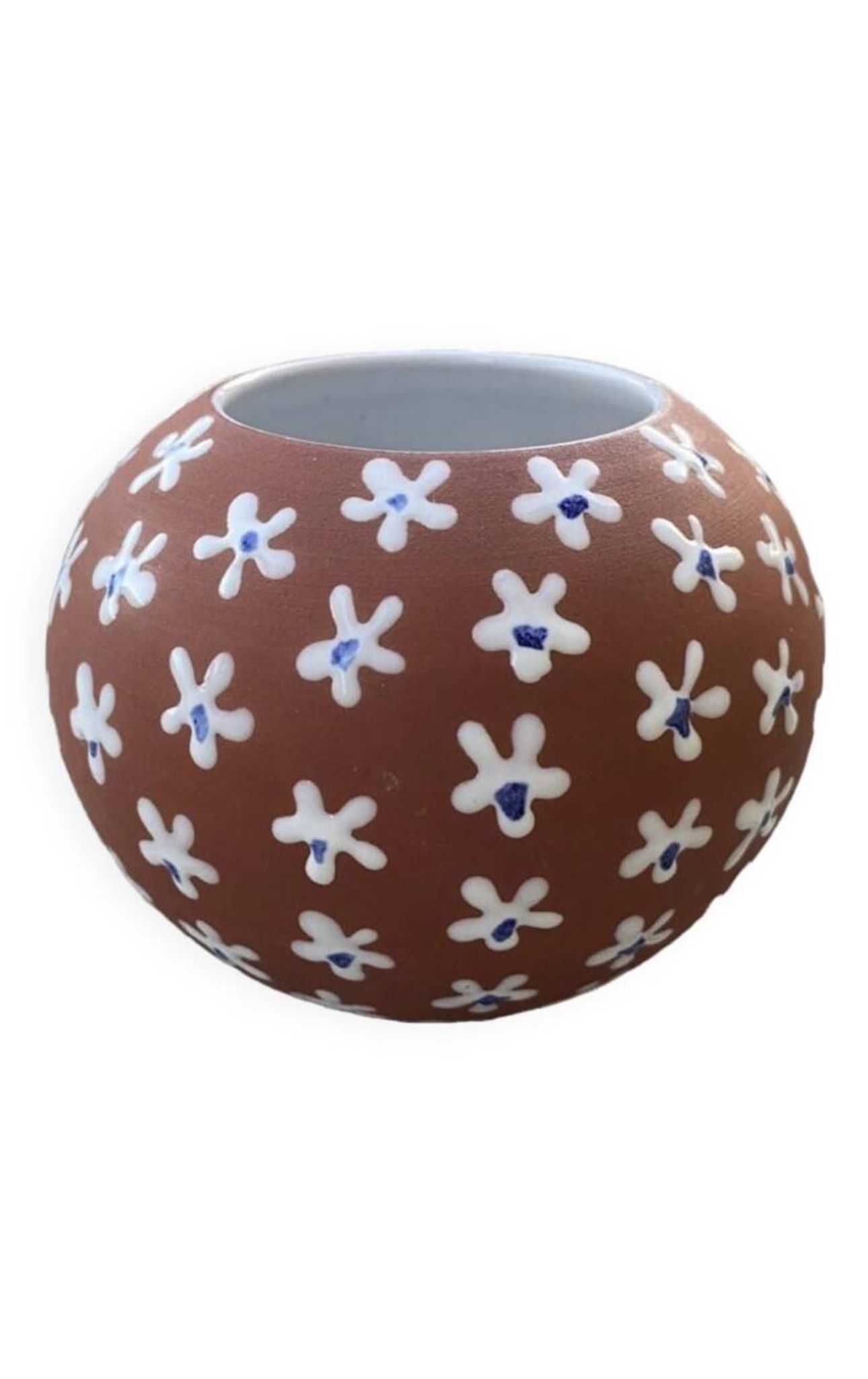 Vase floral en céramique par Edith Nielsen pour Zeuthen Keramik