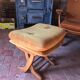 Vintage velvet bench