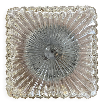 Vintage square glass ceiling light