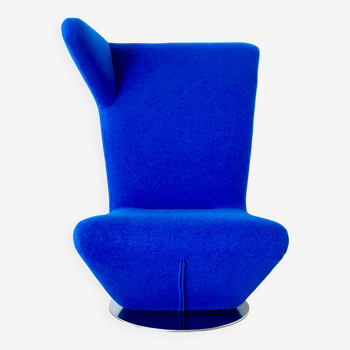 Swivel chair "Pelican" by Claudio Colucci for Neology with right headrest, France 90's