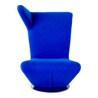 Swivel chair "Pelican" by Claudio Colucci for Neology with right headrest, France 90's