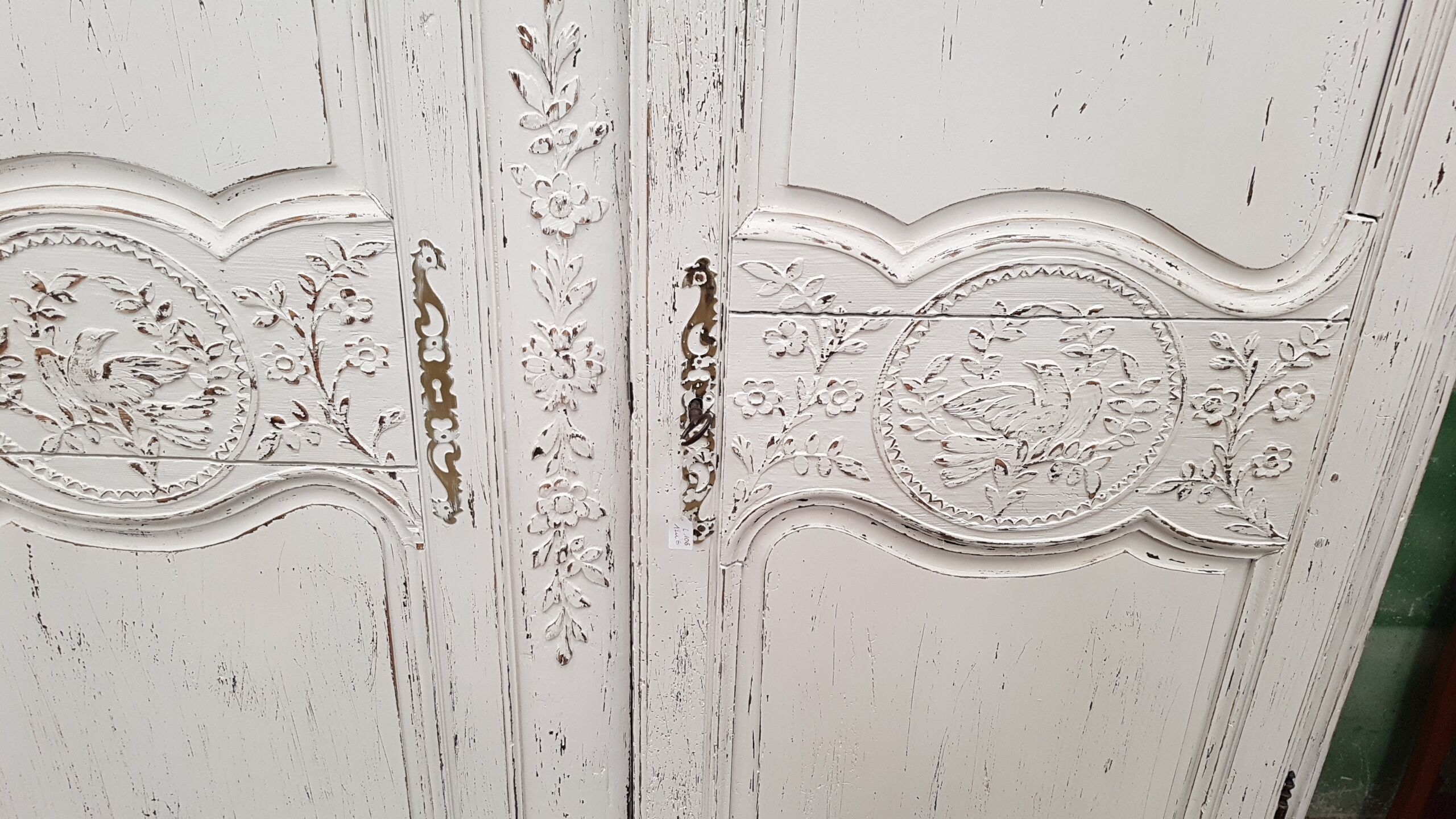 Old closet repainted in white, 19th