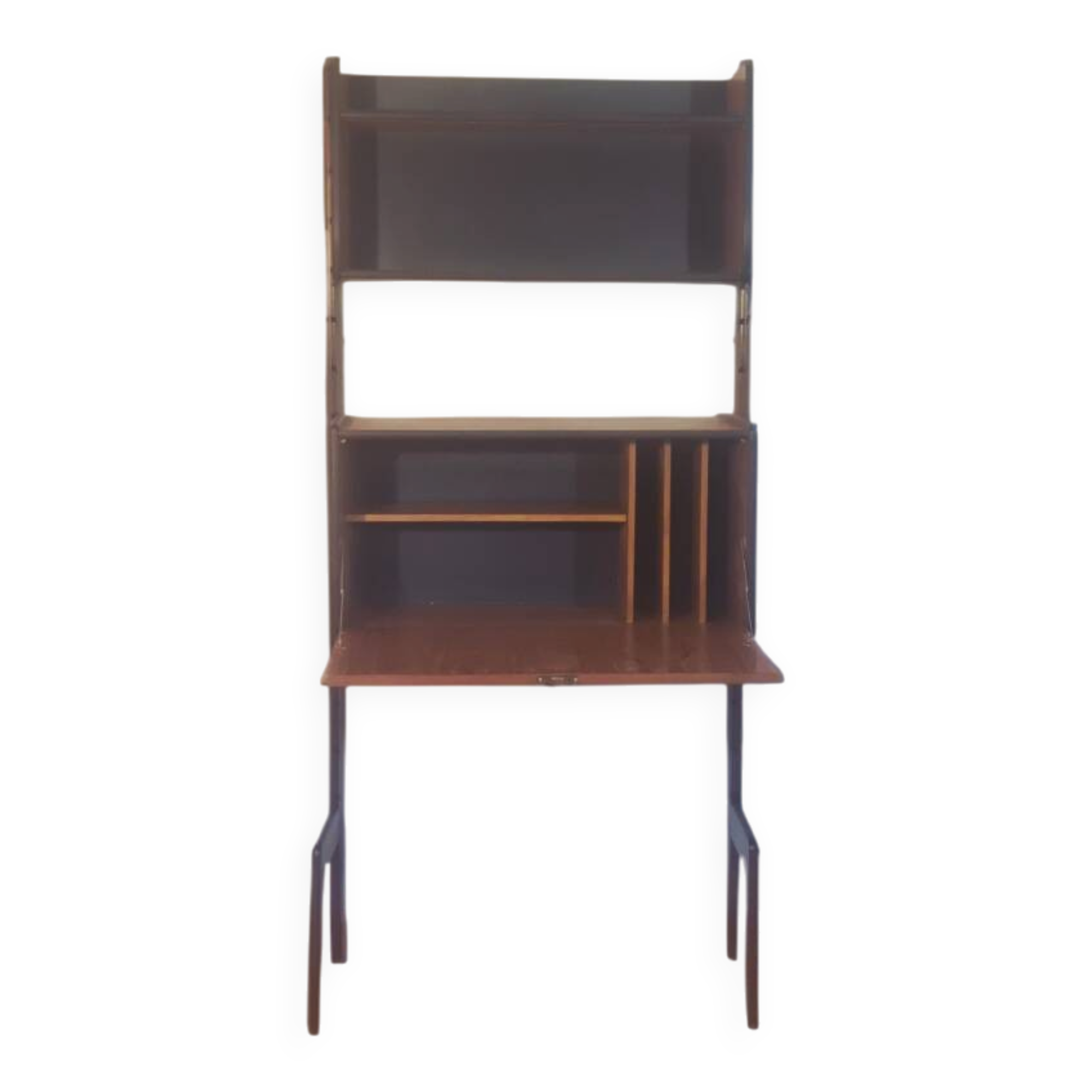 Teak secretary desk Ergo, Vintage Scandinavian 1960s