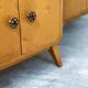Pair of Mid-Century Nightstands with Compass Legs, 1950s