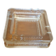 Square glass ashtray