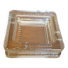 Square glass ashtray