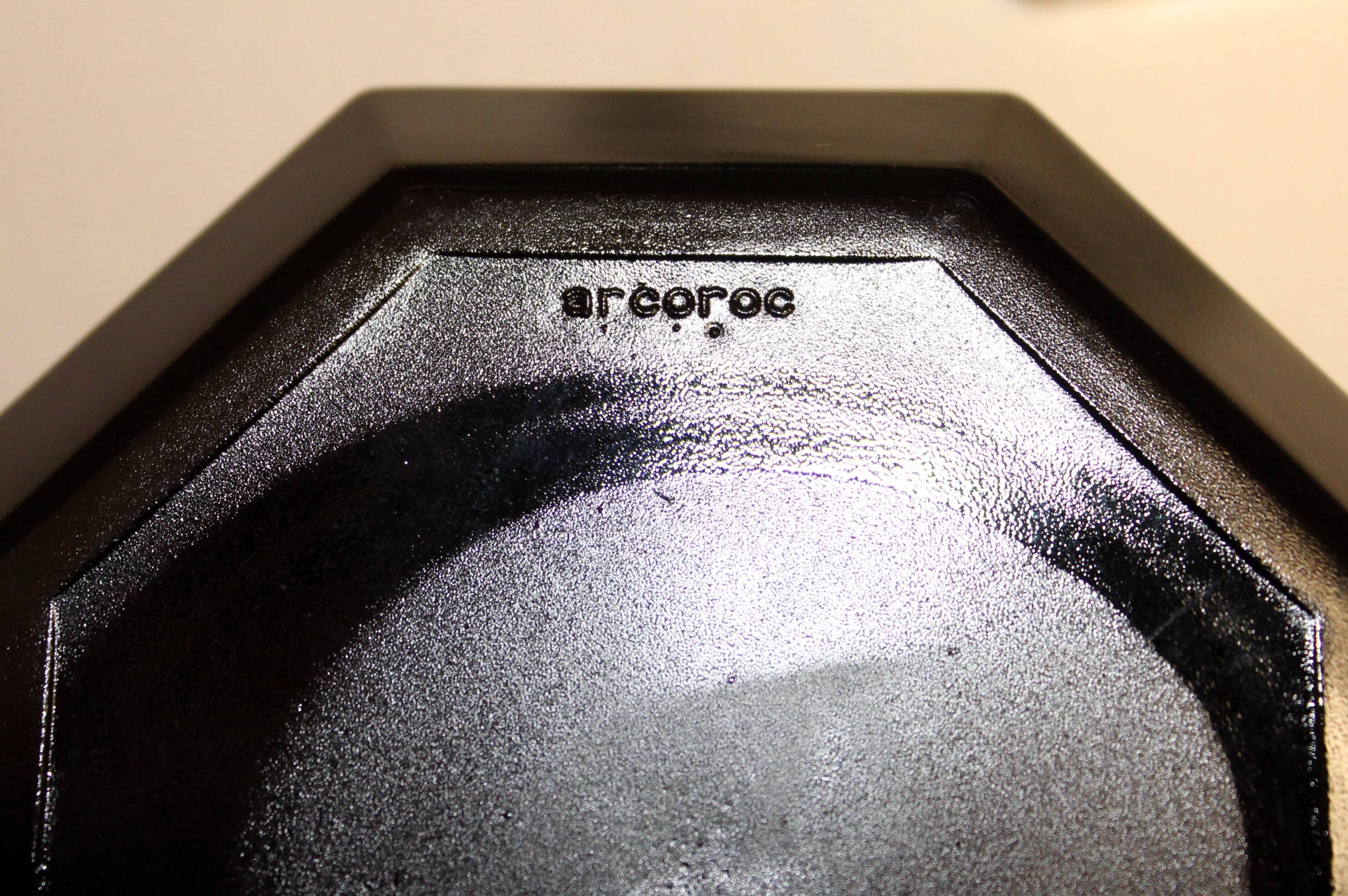 Arcoroc black "Octime" coffee service