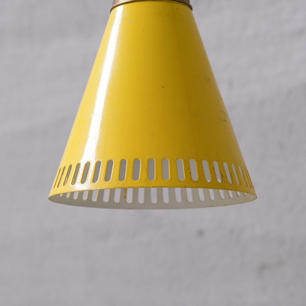 New Old Stock Mid-Century Metal Pendant Shade Lights (6 available)
