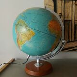 Luminous globe , Denmark , globe scan