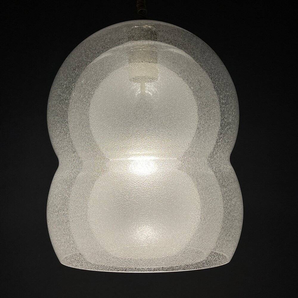 Suspended Murano lamp attributed to Mazzega, Italy, 1960s.