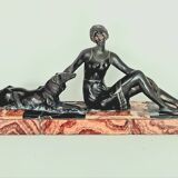 Art Deco sculpture The Elegant Greyhound