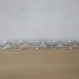 6 coupelles en verre