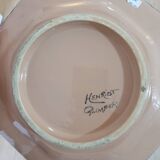 Plate on base Henriot Quimper