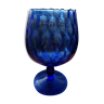 Vase coupe sur pied empoli bleu