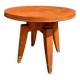 Scandinavian style wooden round table