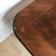 Table basse "chippendale" marqueterie et rotin